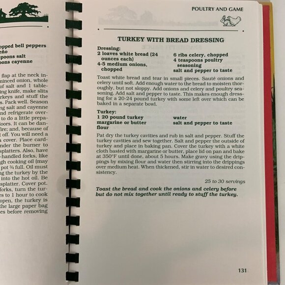 Cajun Men Cook Spiral-Bound Cookbook 1995 Recipes Stories Louisiana - Picture 8 of 12